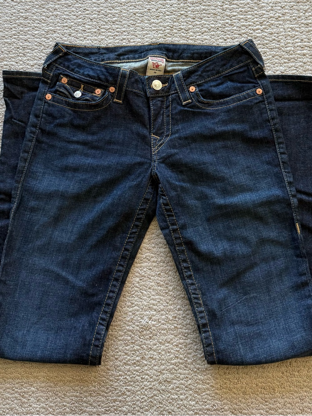 True Religion Straight-Leg Jeans, size 30